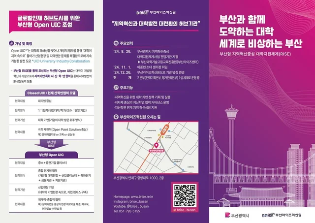 부산앵커센터(구 RISE) 국·영문 리플렛 제작 (2025)