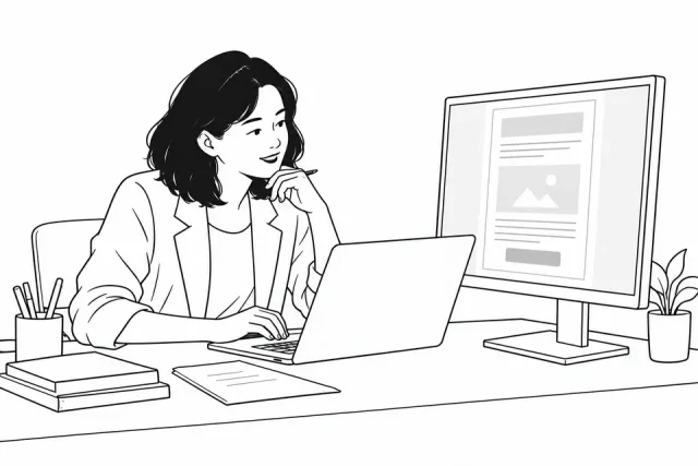 콘텐츠 제작 과정의 디지털 편집 선화